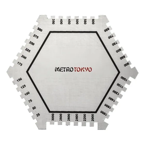 Medidor Camada Tinta Úmida Tipo Pente 25-3000 microns