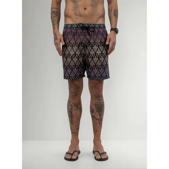 Bermuda Mcd Shorts Utility Espadas Vitral Elástico