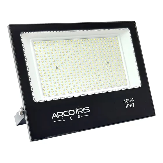 Arco Iris LED Refletor Microled 400W IP67 Preto