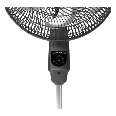 Ventilador De Coluna Mallory Chronos 40cm Preto E Grafite - 40 Cm 127v Plástico 6