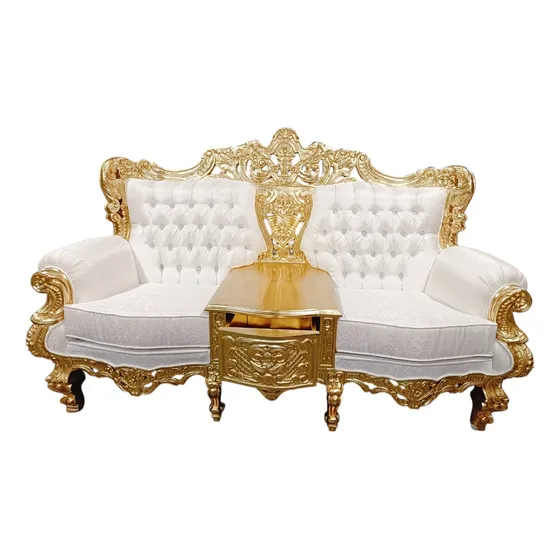 Sala Luis Xv Estilo Rococo Modelo Genova En Hoja De Oro Fino