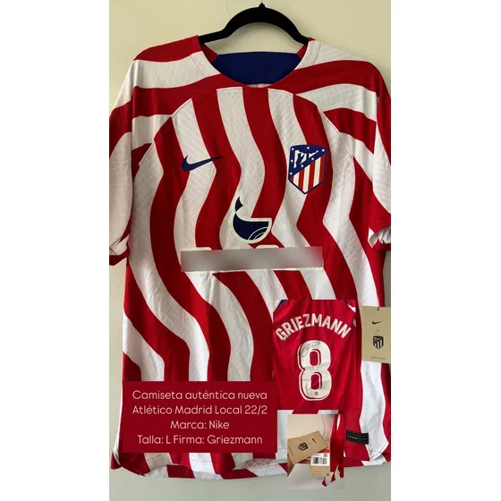 Camiseta Nike Atlético Madrid 2022/23 Titular 8 Firmado