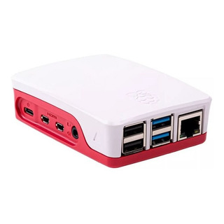 Carcasa Raspberry Pi 4b Oficial Blanco Rojo Carcasa Raspberry Pi 4b Oficial Blanco Rojo