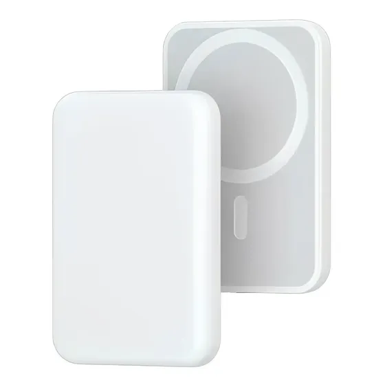 Cargador Inalambrico Para iPhone Bateria Externa Magsafe Color Blanco | Cuotas sin interés
