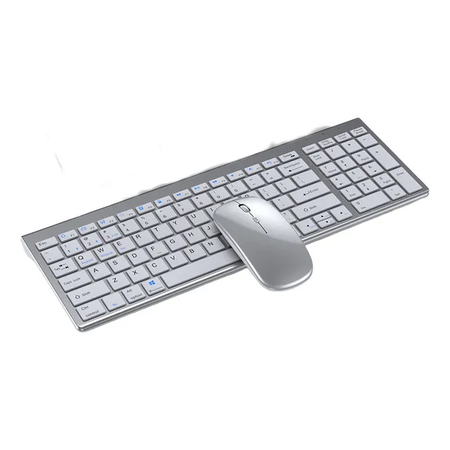 Juego De Teclado Y Ratón Bluetooth Charging 2.4 G + Para Com