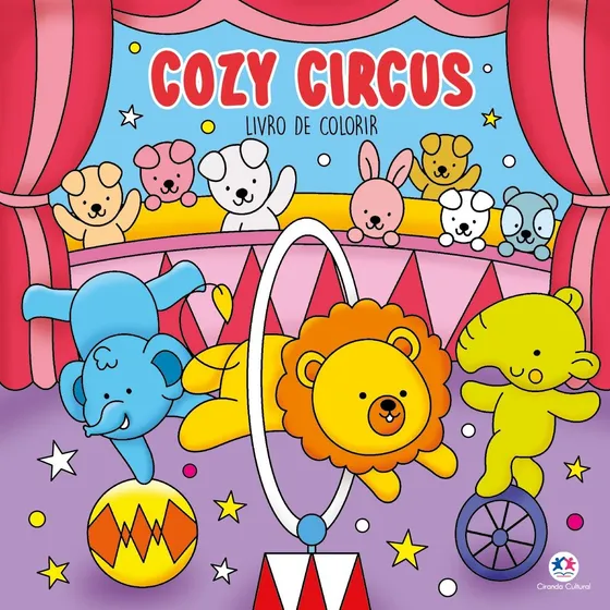 Livro Cozy Circus para Colorir de Editora Ciranda Cultural Vol 1 Capa Mole Edição 1a em Português 2025