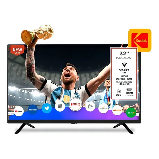 Led 32 Kodak Smart GoogleTV Hd WE-32MT005 Negro 220V