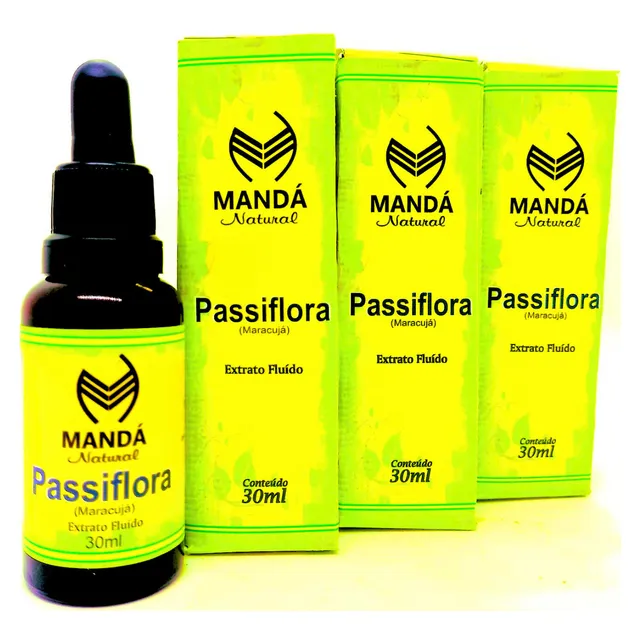 Kit 3 Extratos  De  Maracujá 30ml Certificado Natural