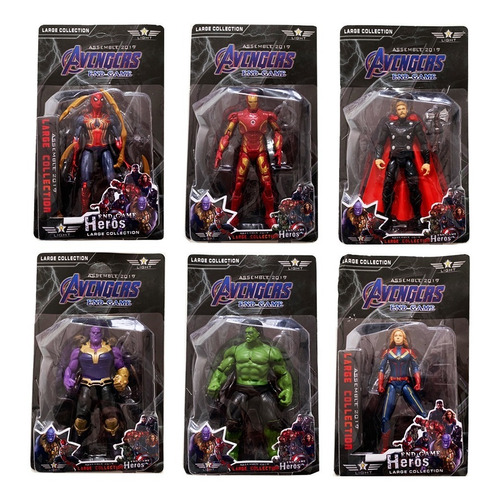 Muñecos Articulados Avengers Infinity War Thanos Hulk Ironma