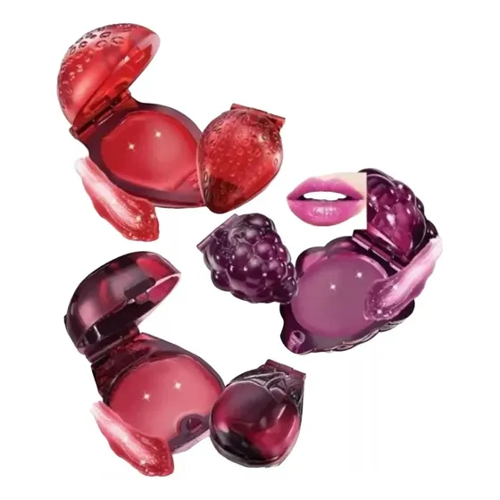 Brillo Labial De Frutas Aroma Sabor Color Hidratante Pack