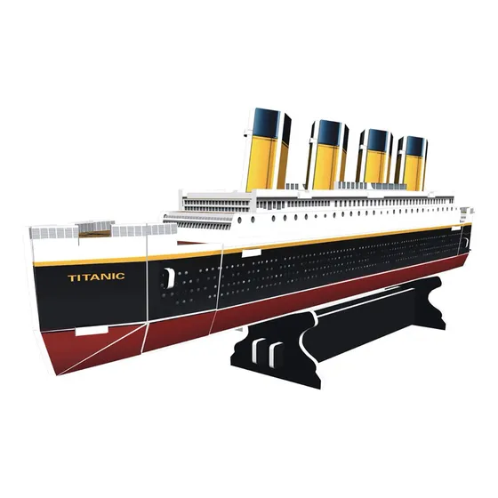 Rompecabezas Puzzle 3d Barco Titanic 30cm Cubic Fun 30p