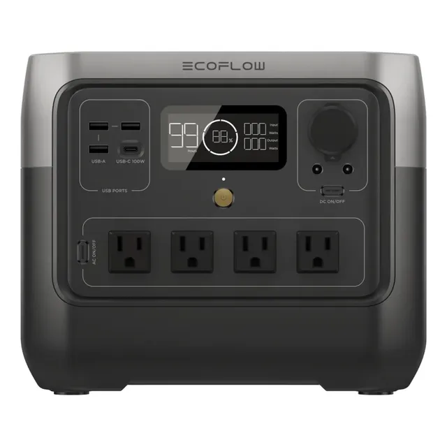 Generador portátil Ecoflow River 2 Pro 800W - 768Wh y con X-boost 1600W, con tecnología Estación de Energía Solar 120V