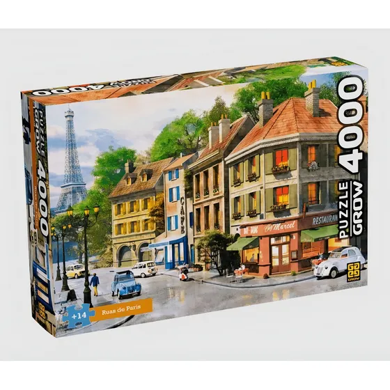 Puzzle Ruas De Paris 4000 Peças 04102 - Grow