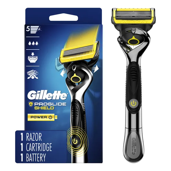 Afeitadora Gillette Proshield 5 Hojas Y Doble Lubricación