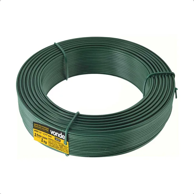 Arame P Tela Revestido Pvc 16bwg 1kg Plantas Forro Gesso