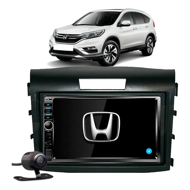 Kit Multimidia Mp5 Cr-v 2012 2013 2014 2015 2016 + Moldura