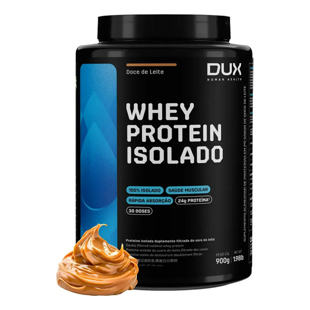 Whey Protein Isolado (900g) Dux Nutrition Sabor Doce de leite Whey Protein Isolado (900g) Dux Nutrition Sabor Doce de leite