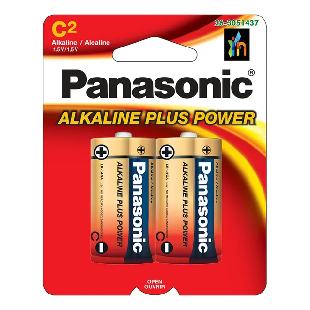 Pilas C2 Orignales Panasonic Alcalinas Por Paquete