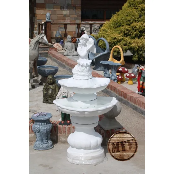 Fuente De Agua Kiara Modelo Grande 1.5m En Hormigón