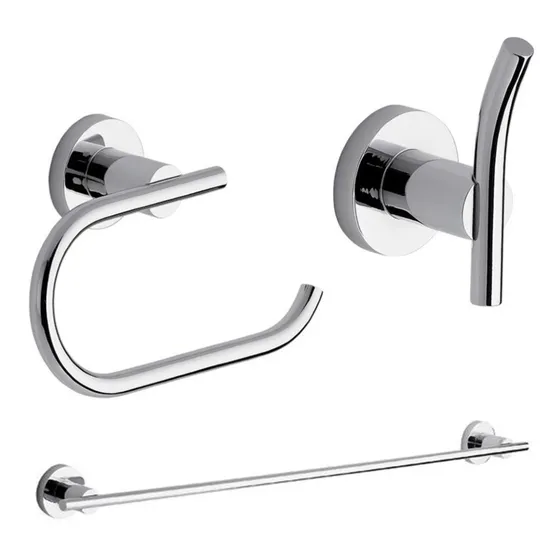 Combo Accesorios Fv Libby Portarrollo, Percha Y Toallero