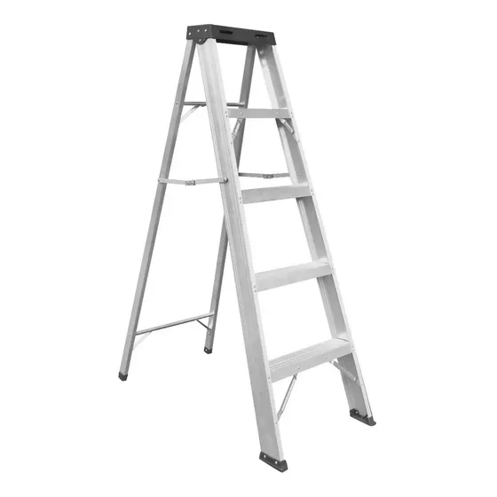 Escalera Aluminio 5 Peldaños (1.52 Mts Aprox) Uso Domestico