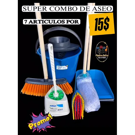 Kit De Limpieza Para El Hogar - Plásticos Bolívar