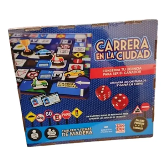 Juego De Mesa Infantil Carrera En La Ciudad Tk