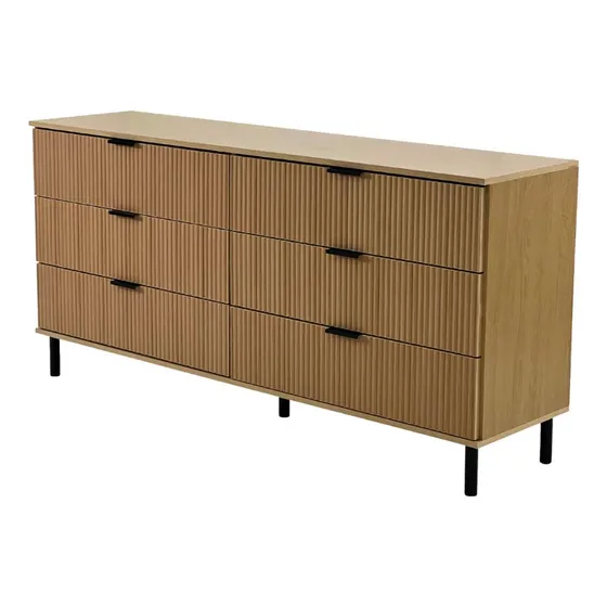 Cômoda Ditália 6 Gavetas Dm-240 Rv Br Cor Riviera