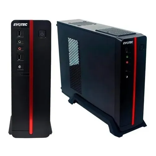 Gabinete Evotec Slim Viena Micro Atx Fuente 600w Ev-1011