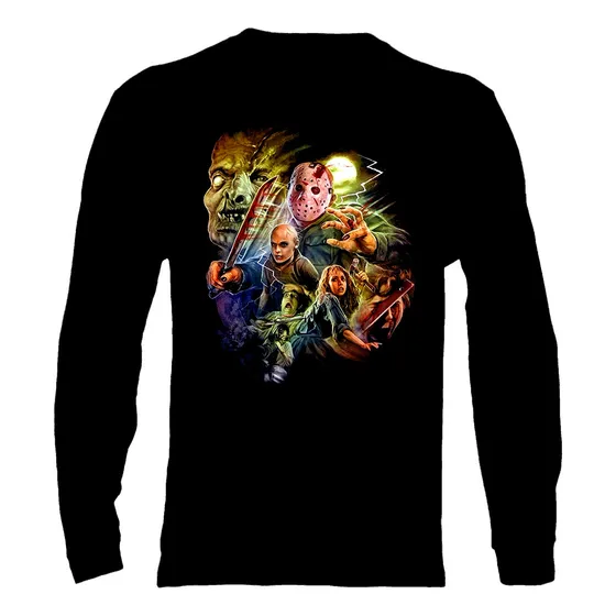 Polera Manga Larga Fryday The 13 - Ver 03 - Jason - Terror