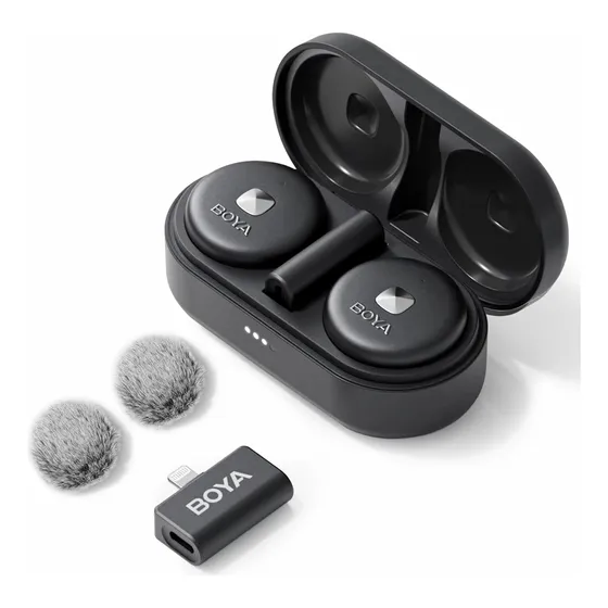 Micrófono Boya Inalámbrico Circular Plug & Play