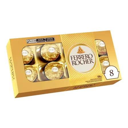 Bombom Ferrero Rocher Com 8 Unidades