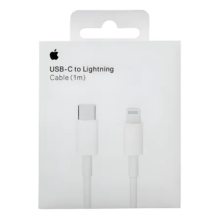 Cable Para Iphone Apple Lightning A Tipo C Rápido Original Blanco