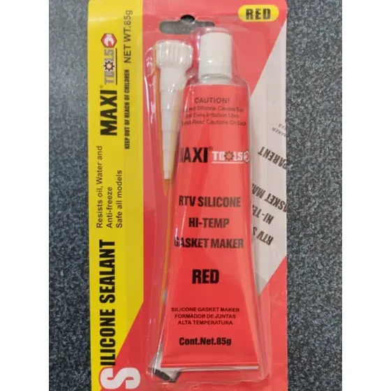 Silicón Rojo Maxitools 85gr. (temperatura 343°) (pack De 2).