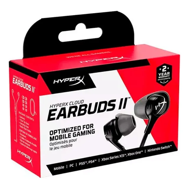 Auricular Hyperx Cloud Earbuds Ii Black Color Negro