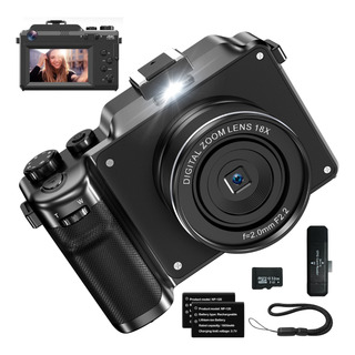Cámara Digital Autofocus 4k 56mp Con 2 Baterías 32gb +lector Cámara Digital Autofocus 4k 56mp Con 2 Baterías 32gb +lector