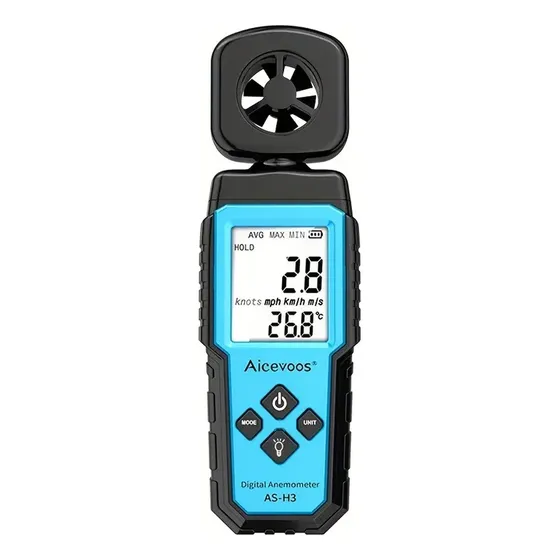 Anemómetro Digital Medidor De Velocidad Del Viento