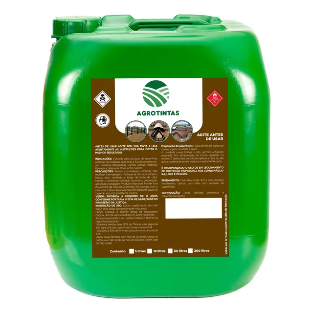 Tintas Para Currais Galão 18 Litros Cor Branco