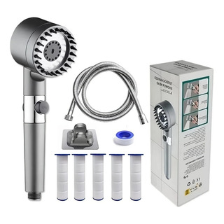 3-setting Adjustable Shower Head With Filter Handheld + 3-setting Adjustable Shower Head With Filter Handheld +