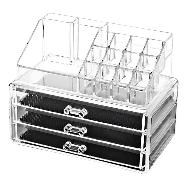 Organizador Maquillaje Acrilico Cajón Caja Porta Cosméticos