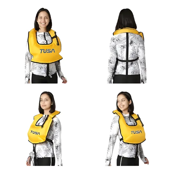 Chaleco De Flotación Para Snorkel Tusa Sport Sv-4500 Adulto Amarillo Única