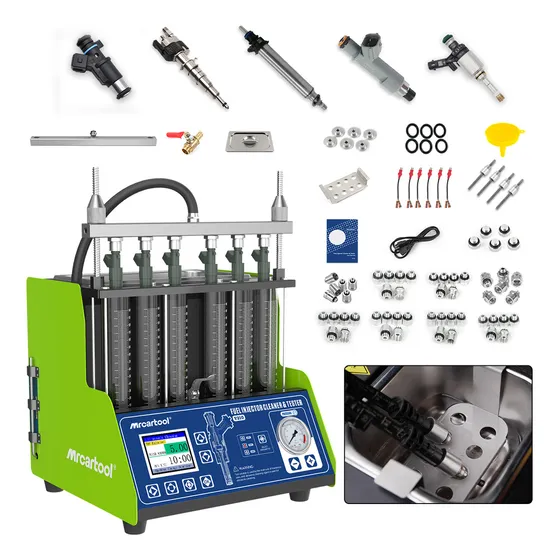 Gdi EFI FSI Laboratorio De Inyectores Limpiador Tina De Ultrasonido 2000ML 6 Inyectores 127V Con Pantalla a color TFT de 3,2 pulgadas Mrcartool V310