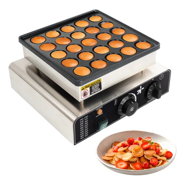 Maquina Eléctrica Industrial Comercial Mini Hotcakes Pancake Color Blanco SelectShop EL4C6