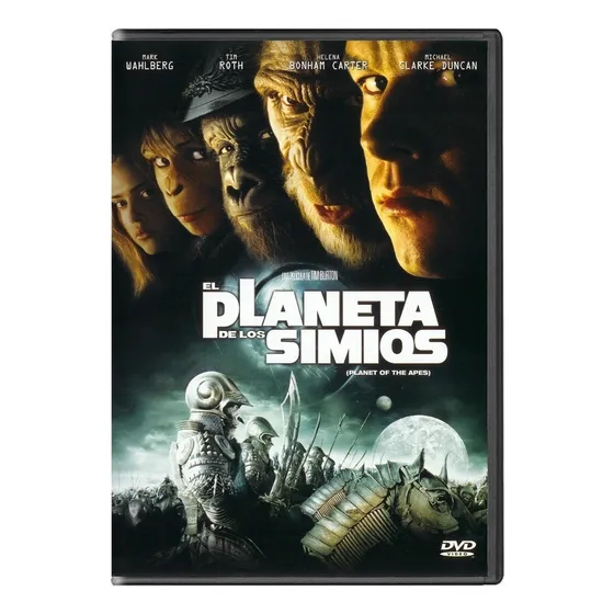 El Planeta De Los Simios Tim Burton Película Dvd
