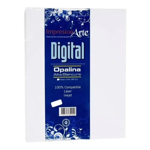 Cartulina Opalina Carta 180gr X 100 Hojas