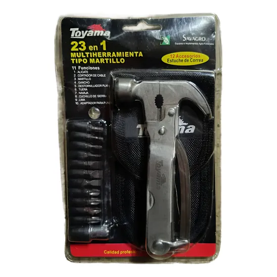 Multiherramienta Tipo Martillo 23 En 1