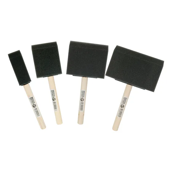 Set De Brochas Esponja Para Pintar 4 Pcs | Wesser