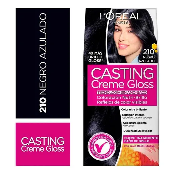 Tinte Para Cabello Negro Azulado 210 Casting Loreal