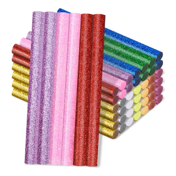 Barra De Pegamento Caliente Manarty Glitter Color, 48 Unidad
