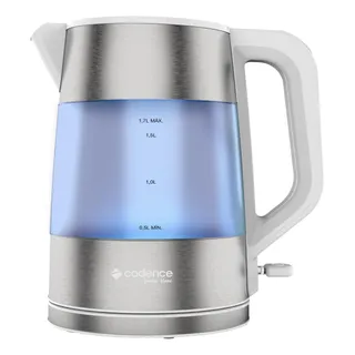 Chaleira Elétrica Cadence Lumini Blanc 1,7l Branco Inox 127v Chaleira Elétrica Cadence Lumini Blanc 1,7l Branco Inox 127v